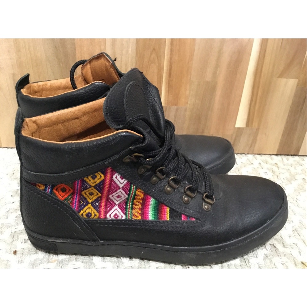 inkkas Spectrum Women's shoes 9 High top  Handmade